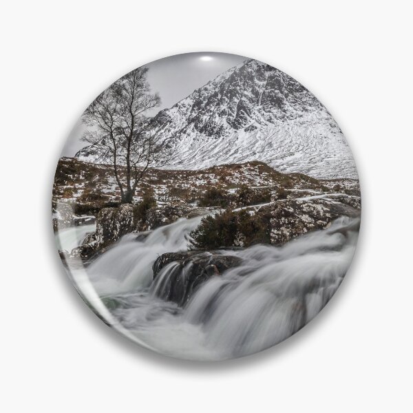 Item preview, Buachaille Etive Mor Mountain and Coupall River Falls in the Snow designed and sold by Tony North.