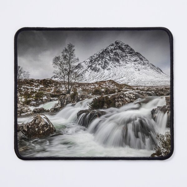 Item preview, Buachaille Etive Mor Mountain and Coupall River Falls in the Snow designed and sold by Tony North.