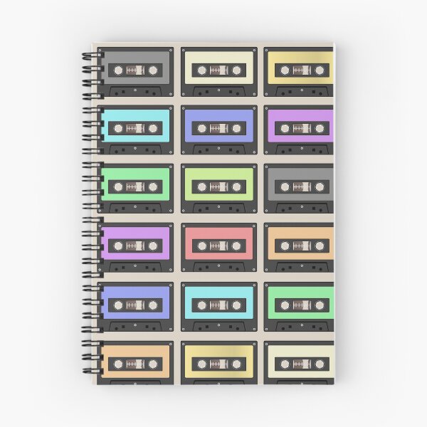 Item preview, Cassette Tape Retro 80's Vintage Rainbow Pastel Colors designed and sold by TrulyEpoque.