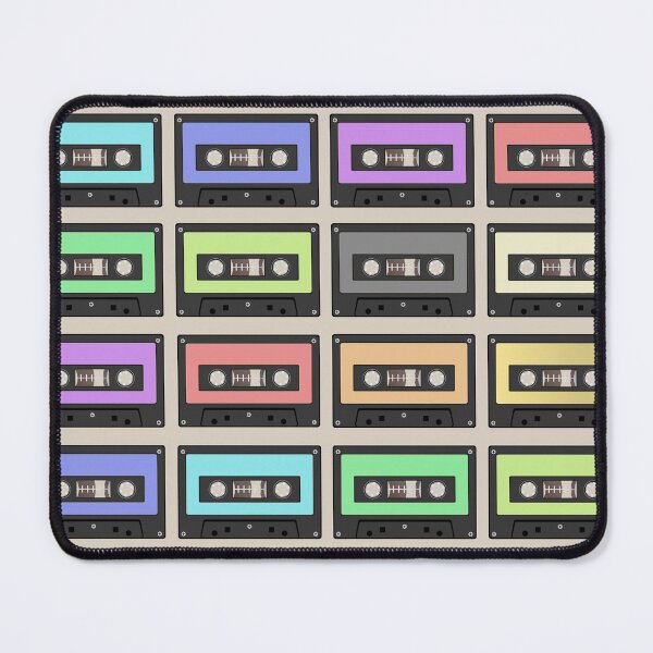 Item preview, Cassette Tape Retro 80's Vintage Rainbow Pastel Colors designed and sold by TrulyEpoque.