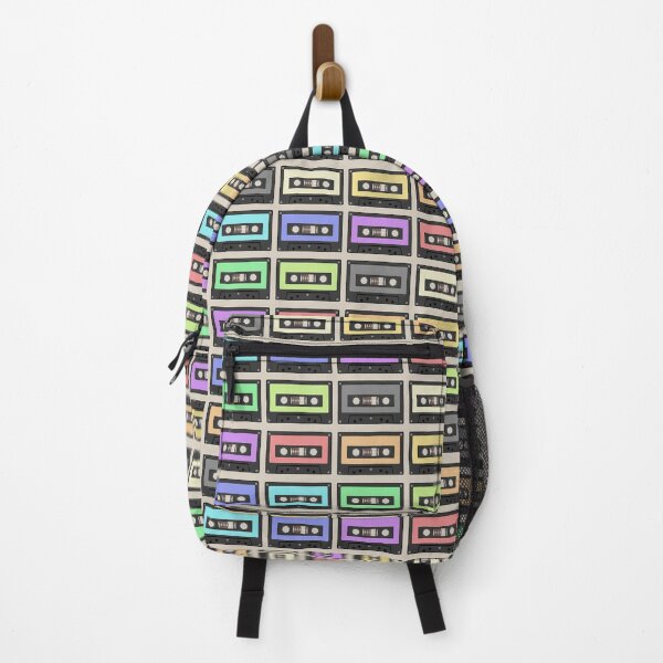 Item preview, Cassette Tape Retro 80's Vintage Rainbow Pastel Colors designed and sold by TrulyEpoque.