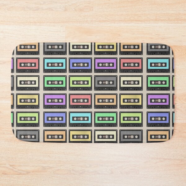 Item preview, Cassette Tape Retro 80's Vintage Rainbow Pastel Colors designed and sold by TrulyEpoque.