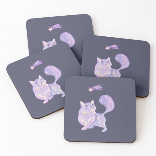 Item preview, Night Cosmic Galaxy Cat designed and sold by SwaDesign.