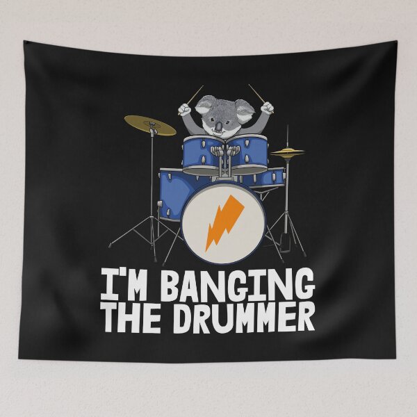 Item preview, I'm Banging The Drummer koala designed and sold by Bendthetrend.