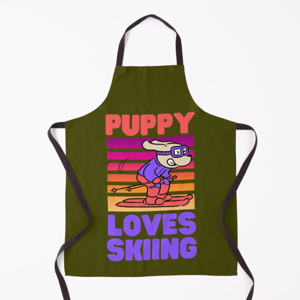 Item preview, Puppy Loves Skiing designed and sold by Keep Smiling.