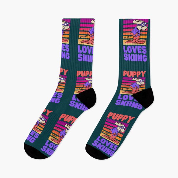 Item preview, Puppy Loves Skiing designed and sold by Keep Smiling.