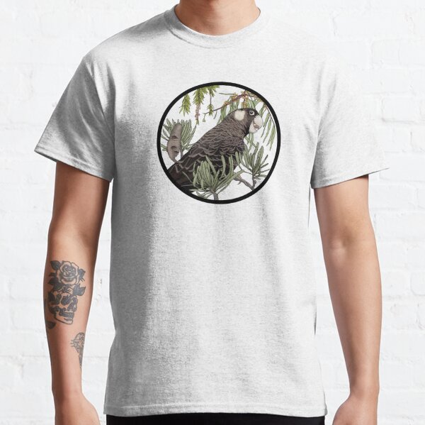 Black Cockatoo With Australian Natives Classic T-Shirt