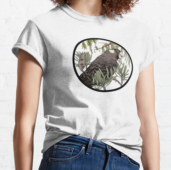 Item preview, Black Cockatoo With Australian Natives designed and sold by JoWillmot.