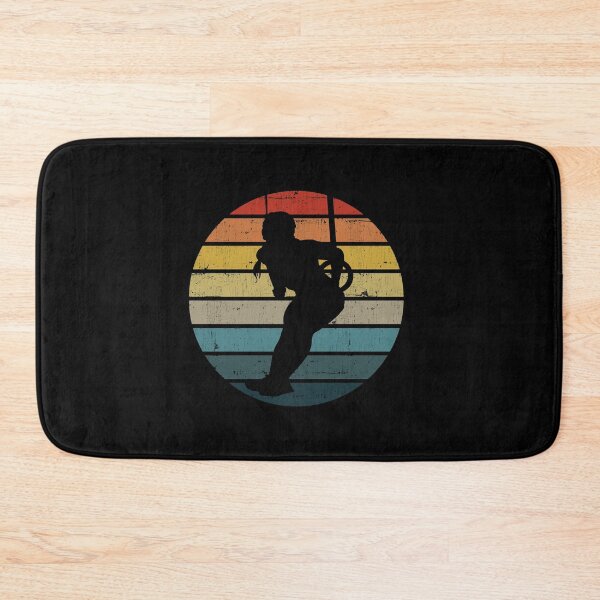 Item preview, Gymnastic Rings Silhouette On A Distressed Retro Sunset product designed and sold by theodoros20.