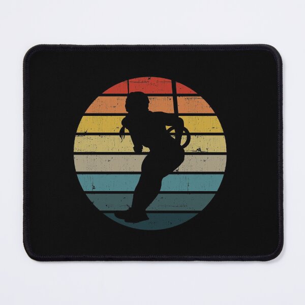 Item preview, Gymnastic Rings Silhouette On A Distressed Retro Sunset product designed and sold by theodoros20.