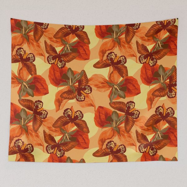 Item preview, Vintage Flowers and Butterflies Pattern designed and sold by Black6ird.