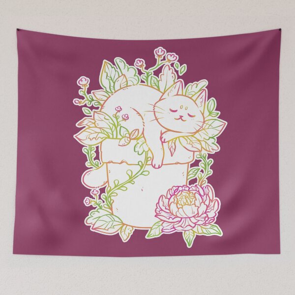 Item preview, Floral Dreams (maroon) designed and sold by kattvalk.