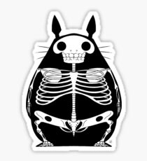 Skeleton Totoro Sticker