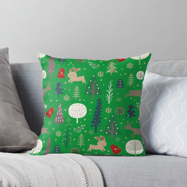Artikelvorschau, Weihnachtsbäume, Hirsche und Kaninchen, niedliches Muster entworfen und verkauft von Youpattern.