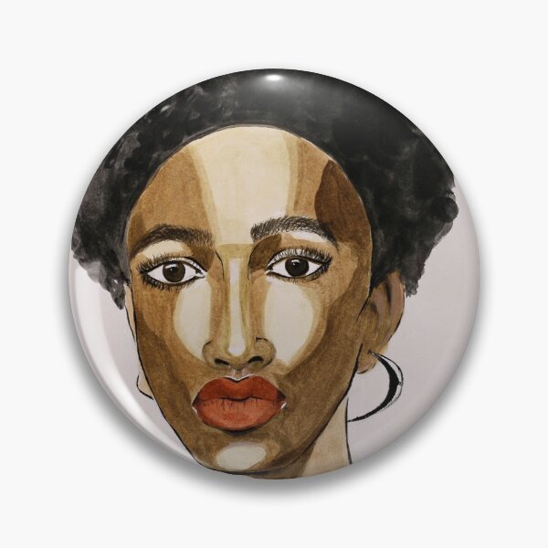 Item preview, Young Woman in Earrings Watercolor Artwork by Helen Berk designed and sold by HelenBerkArt.