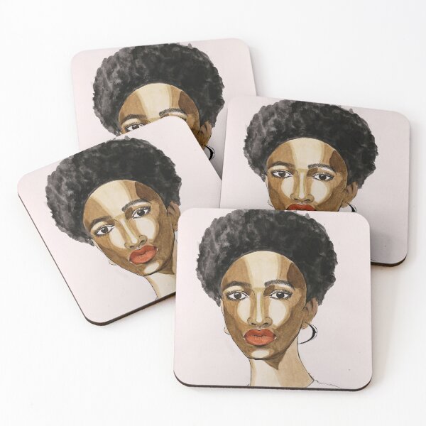 Item preview, Young Woman in Earrings Watercolor Artwork by Helen Berk designed and sold by HelenBerkArt.