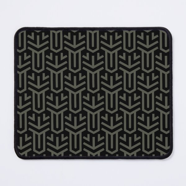 Item preview, Black and Dark Gray Shape Tile Pattern - Diamond Vogel 2022 Popular Colour Clover Patch 0431 designed and sold by ColorOfTheYears.