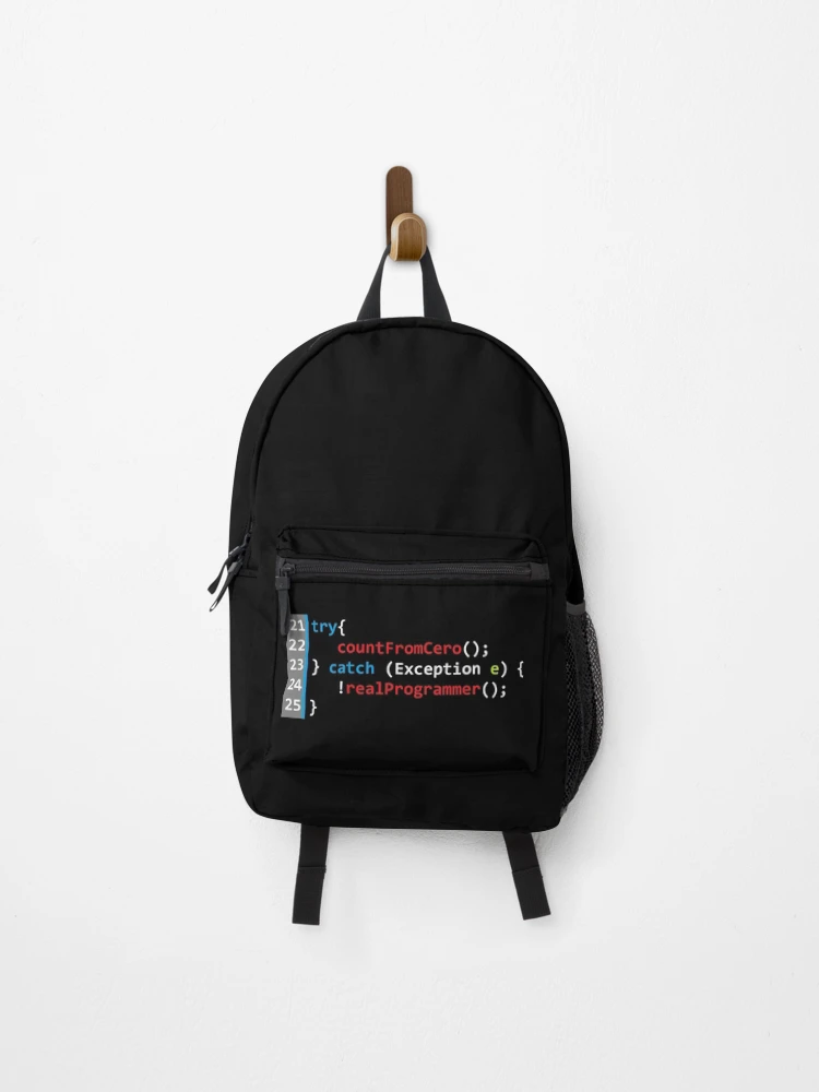 Thumbnail 1 of 3, Backpack, Computer Geek Real Programmer designed and sold by ComputerGeeksTs.