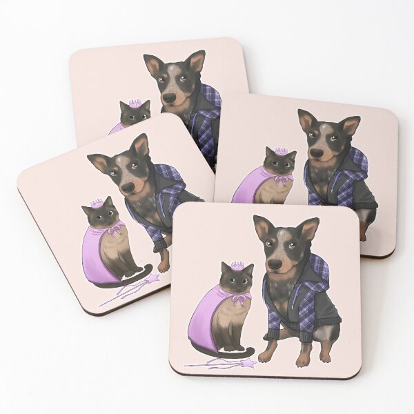 Item preview, Cute dog and cat designed and sold by meruesan.