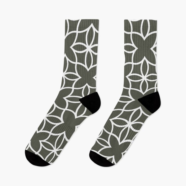 Item preview, Dark Gray and White Line Art Pattern 4 - Diamond Vogel 2022 Popular Colour Clover Patch 0431 designed and sold by ColorOfTheYears.