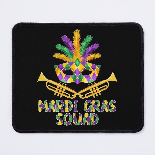 Item preview, Funny Mardi Gras Squad Festival Mask Design designed and sold by TrendingTees4u.