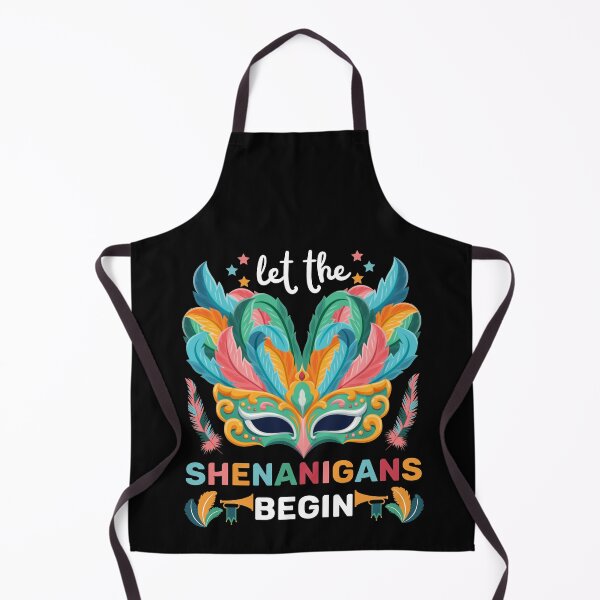 Item preview, Funny Mardi Gras Let The Shenanigans Begin Festival Mask Design designed and sold by TrendingTees4u.