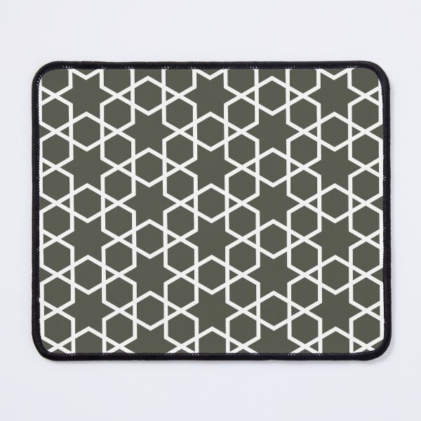 Artikelvorschau, Dark Gray and White Tessellation Pattern 14 - Diamond Vogel 2022 Popular Colour Clover Patch 0431 entworfen und verkauft von ColorOfTheYears.