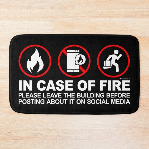 Item preview, IN CASE OF FIRE designed and sold by Office Geek Shop.