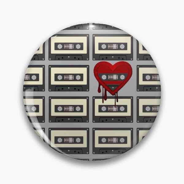 Item preview, Bleeding Heart Cassette Tape Retro 80's Vintage Rainbow Pastel Colors designed and sold by TrulyEpoque.