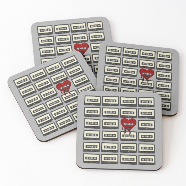 Item preview, Bleeding Heart Cassette Tape Retro 80's Vintage Rainbow Pastel Colors designed and sold by TrulyEpoque.