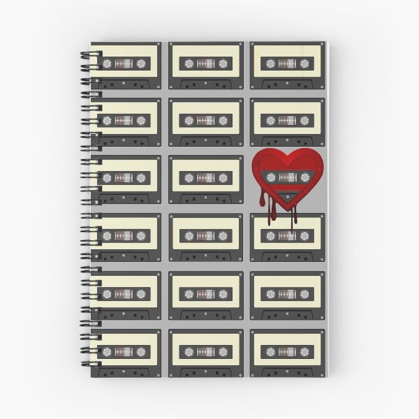 Item preview, Bleeding Heart Cassette Tape Retro 80's Vintage Rainbow Pastel Colors designed and sold by TrulyEpoque.
