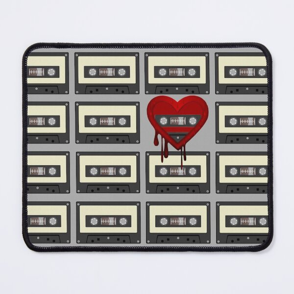 Item preview, Bleeding Heart Cassette Tape Retro 80's Vintage Rainbow Pastel Colors designed and sold by TrulyEpoque.