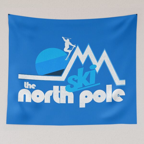 Item preview, Ski The North Pole Retro 70s Style Tourist Souvenir designed and sold by ourkid.