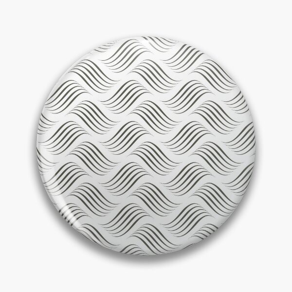 Item preview, Dark Gray and White Wavy Tessellation Pattern - Diamond Vogel 2022 Popular Colour Clover Patch 0431 designed and sold by ColorOfTheYears.