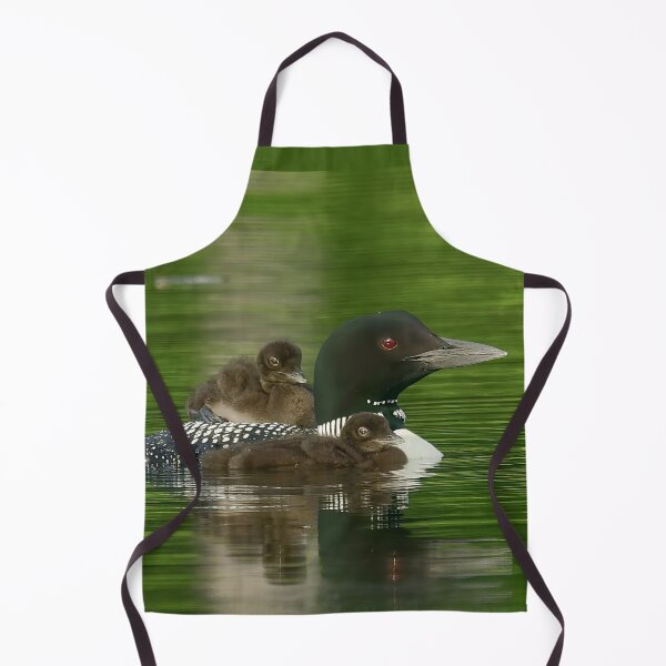 Item preview, Common Loon Mom with Two Babies designed and sold by LindaCPhoto.