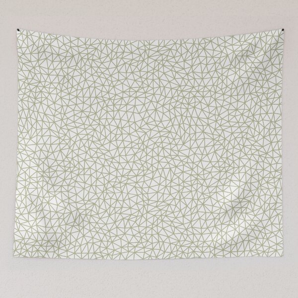 Item preview, Green and White Triangle Shape Pattern Pairs Diamond Vogel 2022 Popular Colour Rediscover 0408 designed and sold by ColorOfTheYears.
