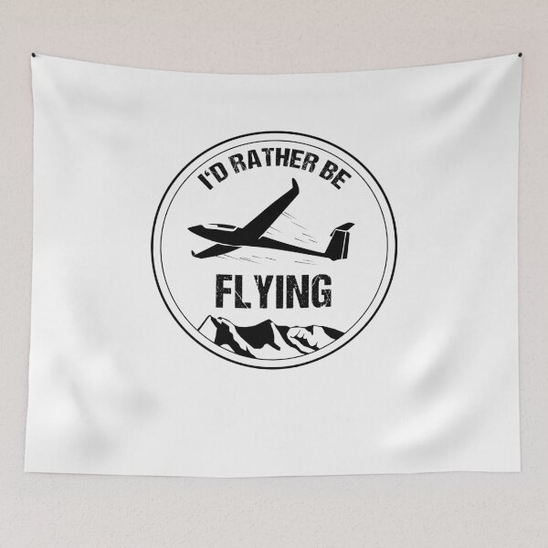 Item preview, Gliding I'd Rather be Flying Pilot Gift designed and sold by stearman.