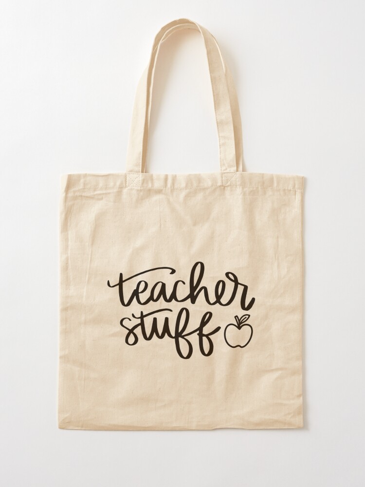 Personalised Teacher Stuff Tote Bag 