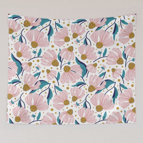 Item preview, Pink florals designed and sold by JuneColor.
