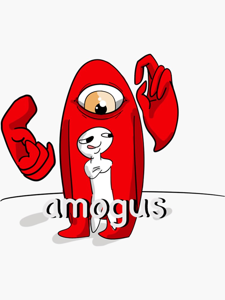 amogus Sticker for Sale by memelordKING