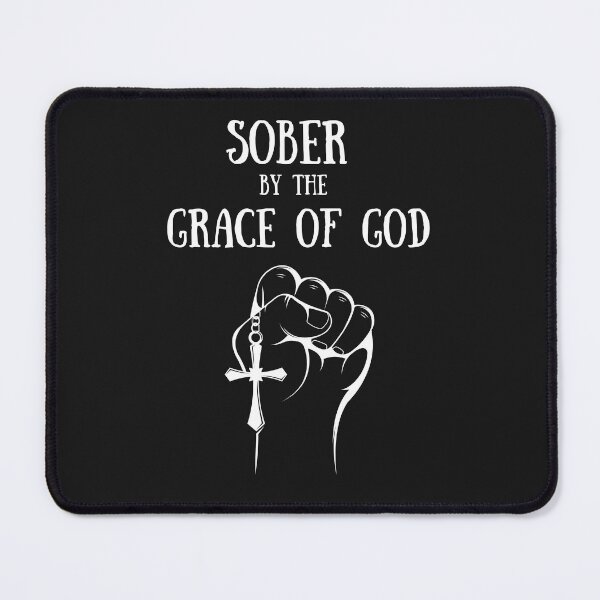 Aperçu de l'œuvre Sobre par la grâce de Dieu - Récupération de la dépendance, sobriété, 12 étapes, Alcooliques anonymes créée et vendue par SoberJen.