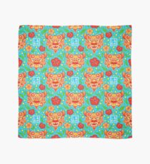 Smiling Shisa (Okinawa Blue) Scarf