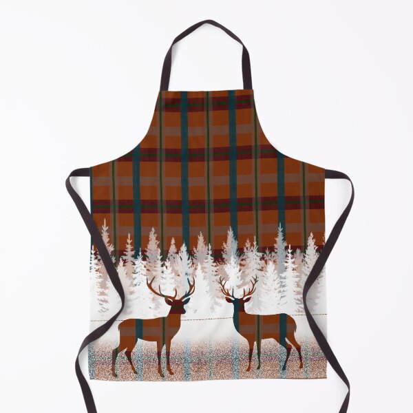 Item preview, Deer Plaid Orange Happy Holidays designed and sold by Walker Colors.