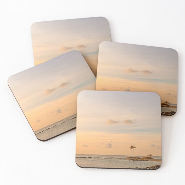 Item preview, Sunset on tropical island designed and sold by FlatLandPrints.