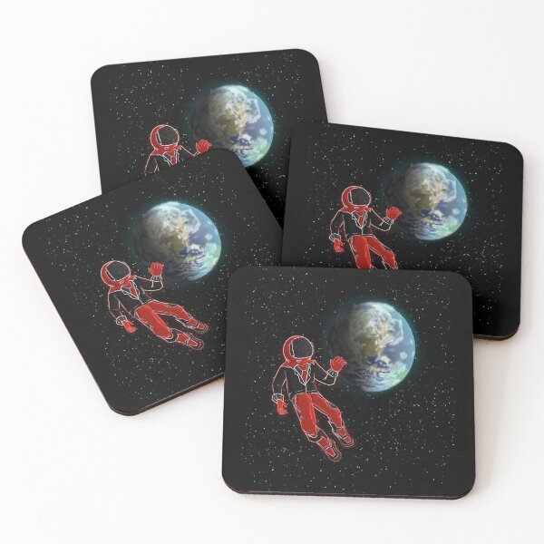 Item preview, Suited Astronaut in Space Graphic  designed and sold by MyFunnyWorld.