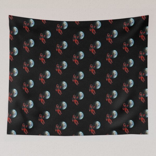 Item preview, Suited Astronaut in Space Graphic  designed and sold by MyFunnyWorld.