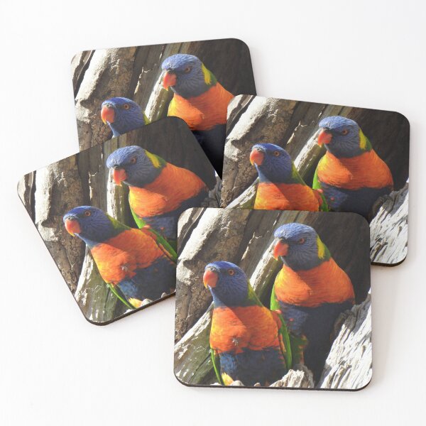 Item preview, Rainbow Lorikeet Couple designed and sold by BushBirdPhotos.