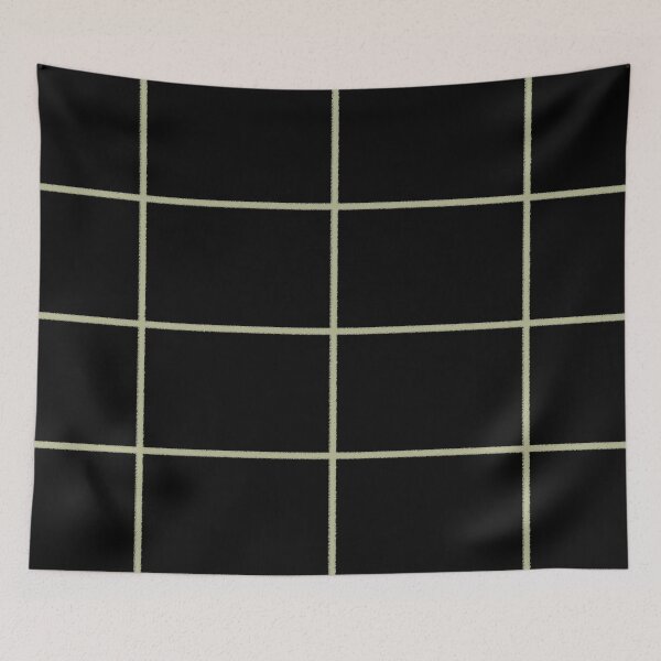 Item preview, Black and Green Thin Check Pattern Pairs Diamond Vogel 2022 Popular Colour Rediscover 0408 designed and sold by ColorOfTheYears.