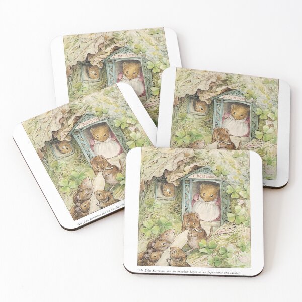 Item preview, Beatrix Potter J Dormouse Book Page Illustration  designed and sold by Pinkmagenta.