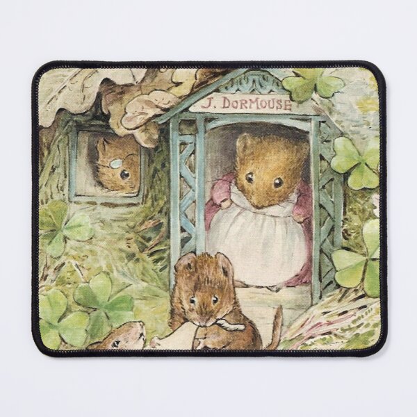 Item preview, Beatrix Potter J Dormouse Book Page Illustration designed and sold by Pinkmagenta.